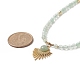 Collares de perlas naturales aventurina verde NJEW-JN04226-01-3