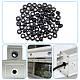 SUPERFINDINGS About 250pcs Silicone Protective Wire Washer Black Wire Cable Hole Protection Ring Rubber Grommet Gasket for Protects Wire Cable FIND-FH0005-59-5
