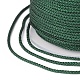 Cordón trenzado de poliéster para la fabricación de joyas OCOR-F011-C05-3