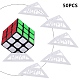 Пластиковый треугольник скорость магические кубики базовый держатель рама аксессуары головоломка куб организовать ODIS-WH0005-67-5
