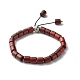 Bracciale elasticizzato con perline in legno cerato per uomo donna BJEW-JB06776-1