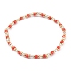 Bracelets extensibles en perles de rocaille en verre de couleurs opaques rondes BJEW-JB06010-02-1