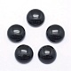Natural Black Agate Cabochons G-P393-R02-12mm-1
