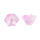 Transparent Two Tone Spray Painted Glass Beads GLAA-Q089-002B-007-5