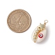Подвески из натуральной ракушки каури с медной проволокой PALLOY-JF03112-2
