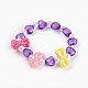 Acrylic Beads Kids Stretch Bracelets BJEW-JB03885-03-1