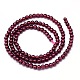 Mozambique Import Natural Grade A Garnet Round Beads Strands X-G-E300-A-3mm-3