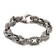 304 bracelets chaîne à maillons serpent en acier inoxydable BJEW-E094-06AS-1
