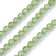 Natürlichen Peridot Perlen Stränge G-F619-06-3mm-1