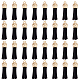 SUNNYCLUE 100Pcs Key Ring Tassels Black Faux Leather Tassel Golden Jumping Rings Charm Setting Gold Caps Tassel for Jewellery Making DIY Keychain Car Key Handbag Bags Cellphone Accessories Craft FIND-SC0003-22A-1