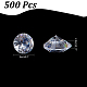 パンダホールエリート500ピースキュービックジルコニアカボション  多面カット  ダイヤモンド  透明  5x2.8mm ZIRC-PH0001-40-5