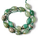 Natürlichen grünen Achat Perlen Stränge G-S370-042-2