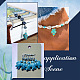 Arricraft 100pcs pendentifs turquoises synthétiques teints FIND-AR0004-21-7