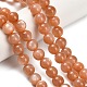 Нити бусин из натурального персикового лунного камня G-L634-B06-8mm-1