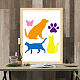Mayjoydiy us 1 Juego de plantillas de pintura ahuecadas para mascotas DIY-MA0001-38A-6