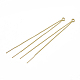 Brass Chain Stud Earring Findings KK-T032-170G-1