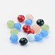 Mixed Imitation Jade Glass Faceted Rondelle Beads X-GLAA-F001-8x6mm-M-2