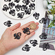 SUNNYCLUE 1 Box 50Pcs Dragon Charms Flying Dragon Charm Tibetan Style Electroplated Black Dragon Pterosaur Animal Charms for Jewelry Making Charm Courage Earrings Necklace Bracelet DIY Supplies Adult FIND-SC0003-48-3