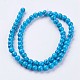 Chapelets de perles en turquoise synthétique G-E456-48A-6mm-2