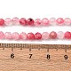 Природные родонит бисер нитей G-Z083-A01-4mm-5