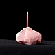 天然生ピンクオパールのお香立て  レイキエネルギーストーンのディスプレイ装飾  瞑想を癒すために  ナゲット  40~60mm PW-WG14720-11-1