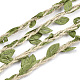 Polyester Leaf Trim Ribbon OCOR-S035-01F-1