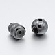 Non-magnetic Synthetic Hematite 3 Hole Guru Beads G-P046-19A-2