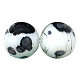 Chapelets de perles en verre drawbench peint X-DGLA-S106-8mm-AD27-1