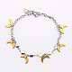 Bracelets charms lune en acier inoxydable pour dame X-STAS-M041-070-1