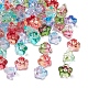80 pièces 4 couleurs galvanoplastie perles de verre EGLA-YW0001-32-4