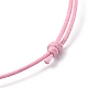 Ajustables pulseras de cordón de poliéster encerado coreano BJEW-JB05482-5