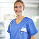 Superfindings 10 modelli bianco bobine di badge per infermieri retrattili clip per tag identificativi a tema medico in plastica carta infermieristica rotonda e piatta porta badge per ufficio infermieri ospedalieri scolastici regalo per insegnanti medici AJEW-FH0003-31-5