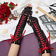 Lange Spitzenhandschuhe aus Polyester&nbsp;AJEW-WH0609-321-3
