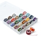 25 Rolls 25 Colors Round Segment Dyed Waxed Polyester Thread String YC-YW0001-02B-2