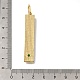 Латунные микро проложить кубического циркония подвески KK-K389-042G-3