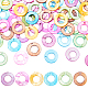 Ahandmaker 60 шт. круглые бусины-ракушки в форме кольца SSHEL-GA0001-13-1