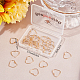 Beebeecraft 30Pcs/Box 18K Gold Plated Hollow Heart Charm Alloy Love Charms Pendants for DIY Necklace Bracelet Earring Jewelry Making KK-BBC0002-64-7