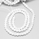 Natürliche weiße Jade Perlenstränge X-G-R344-4mm-21-2