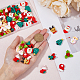 CHGCRAFT 48Pcs 8 Styles Christmas Theme Opaque Resin Cabochons CRES-CA0001-23-3