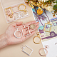 OLYCRAFT 12pcs Photo Frame Open Bezel Pendants 6-Style Alloy Frame Pendant Color-Lasting Hollow Resin Frames for Resin Jewelry Making - 3 Colors FIND-OC0001-55-3