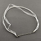Collar de cuerda múltiple para hacer joyas X-NJEW-R218-20-2