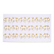 Aretes delanteros traseros con perlas naturales de hoja de ginkgo y circonita cúbica PEAR-N020-05Q-4