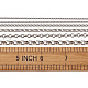 ネックレス用スチールローロチェーン  カニカン付き  ステンレス鋼色  6x2mm  19.9インチ（50.5cm）  1連売り/箱 MAK-TA0001-02P-9