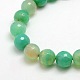 Natural Gemstone Loose Agate Faceted Round Bead Strands G-O021-12mm-02-1