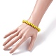 Bracelet extensible en perles de verre bling pour femme BJEW-JB07660-3