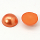 Half Round Domed Imitated Pearl Acrylic Cabochons OACR-H001-5D-2