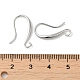 Brass Earring Hooks KK-H455-61P-3