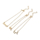 3 шт. браслеты из сплава со стразами AJEW-S083-01G-09-2