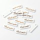 rectangle with Word Handmade Wood Links WOOD-M001-02A-1