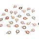 Pandahall Elite 6 Farbe Gänseblümchen Blume Charms Anhänger Pflanze Blume Emaille baumeln Charms Perlen für Halskette Armband Ohrringe DIY Schmuckherstellung PALLOY-PH0005-67-3